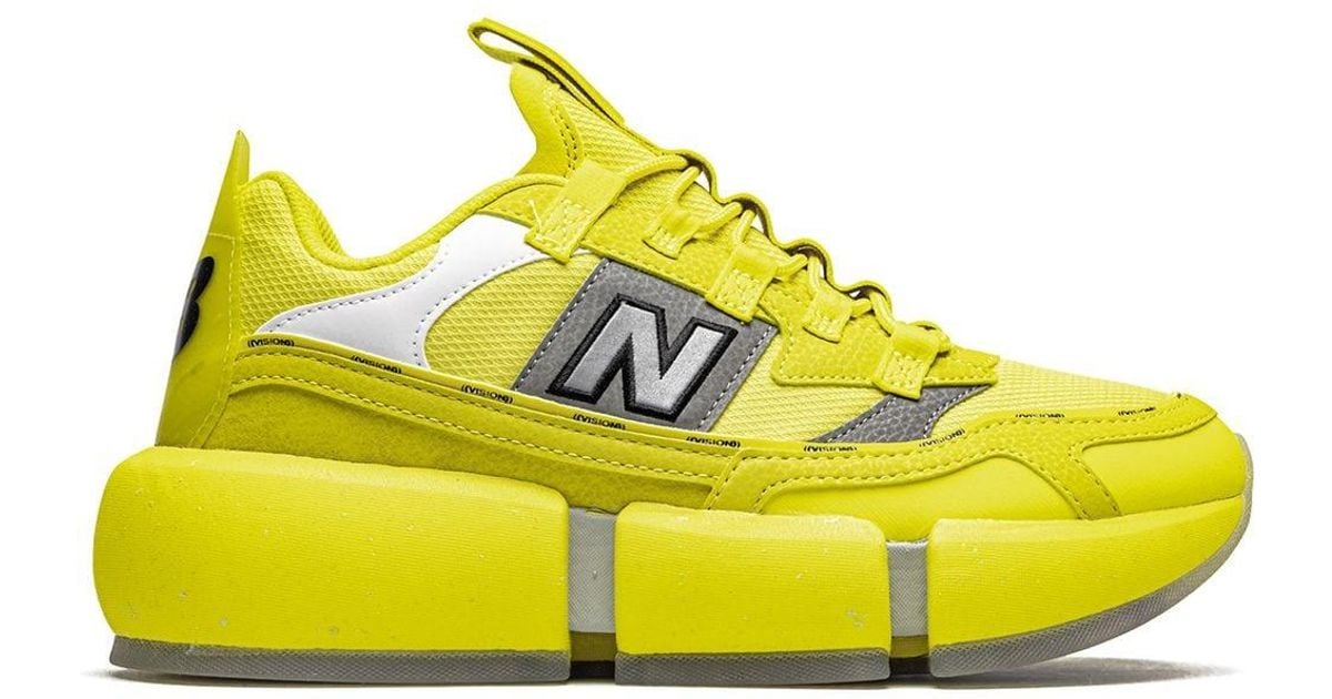 jaden smith x new balance vision racer yellow