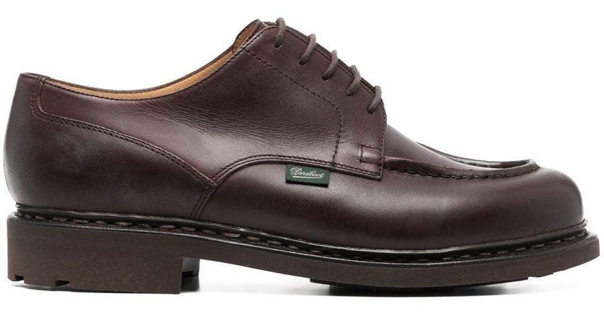 Paraboot Leather Derby Shoes in Brown for Men | Lyst UK