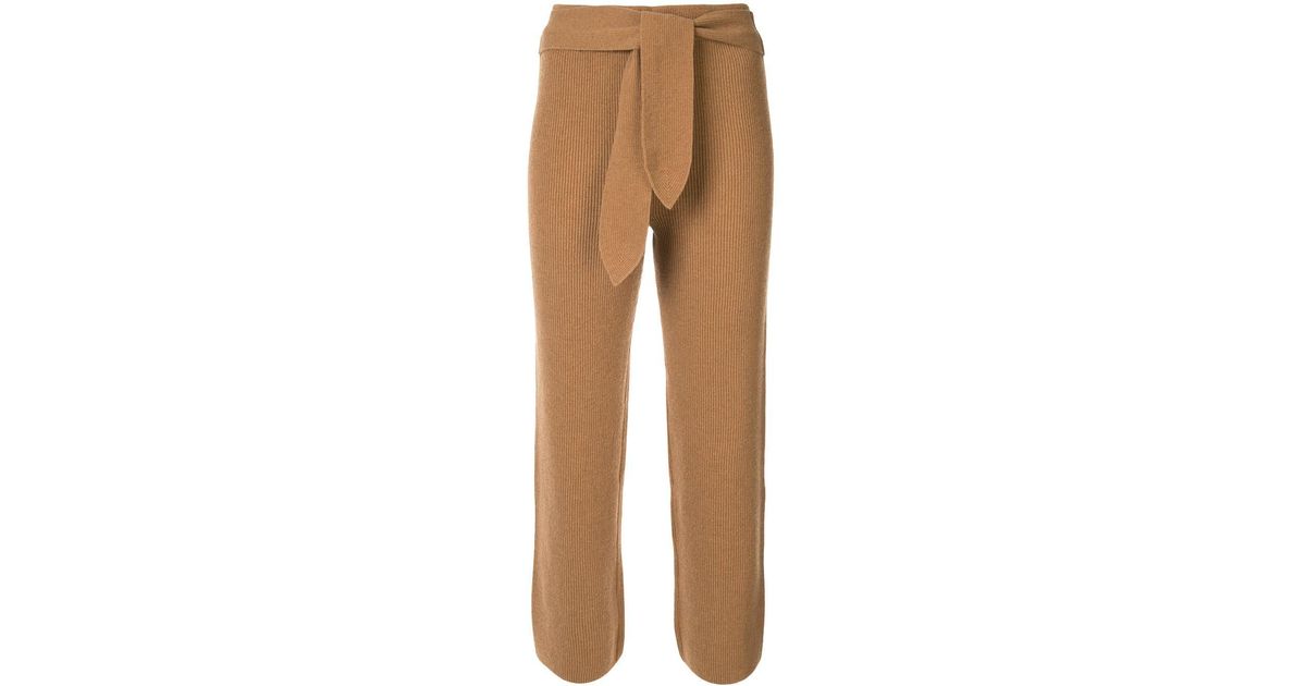 Nanushka Cashmere Belted Ribbed Knit 