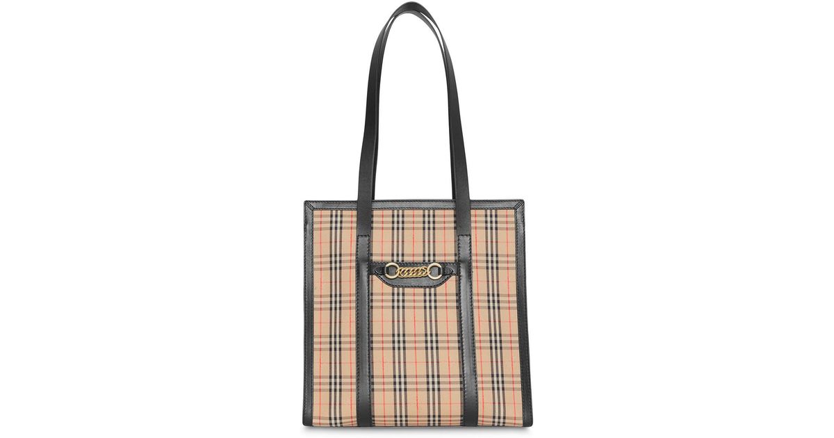 burberry logo tote bag