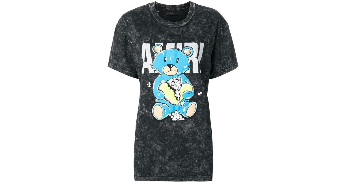 Amiri Teddy Bear Print T-shirt in Black 