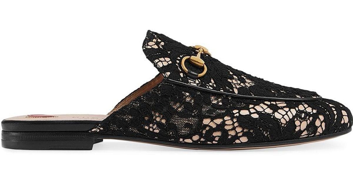 gucci princetown lace mule