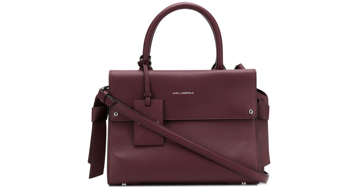 karl lagerfeld ikon mini top handle bolsa