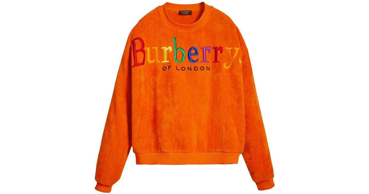 burberry orange sweatshirt