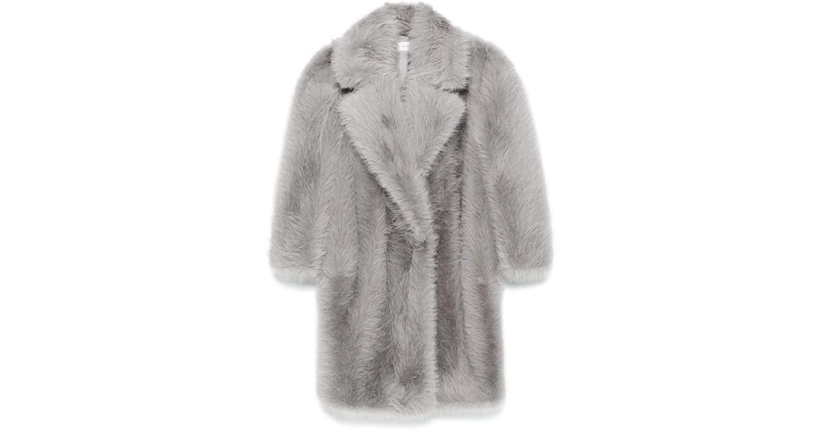 コート Sportmax Light Grey Faux Fur Coat Sportmax faux-fur Coat | Grey | FARFETCH