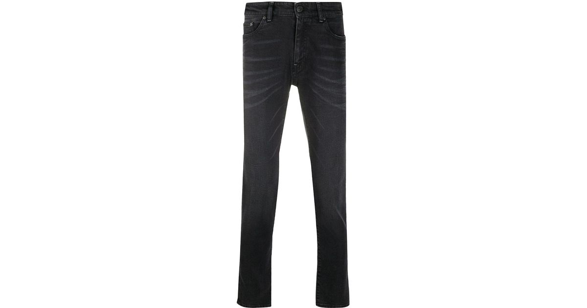PT01 Denim Mid-rise Slim Fit Jeans in Black for Men - Save 8% - Lyst