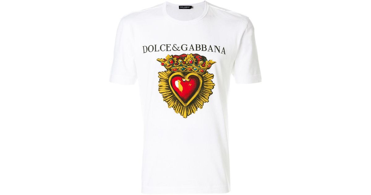 dolce and gabbana white t shirt
