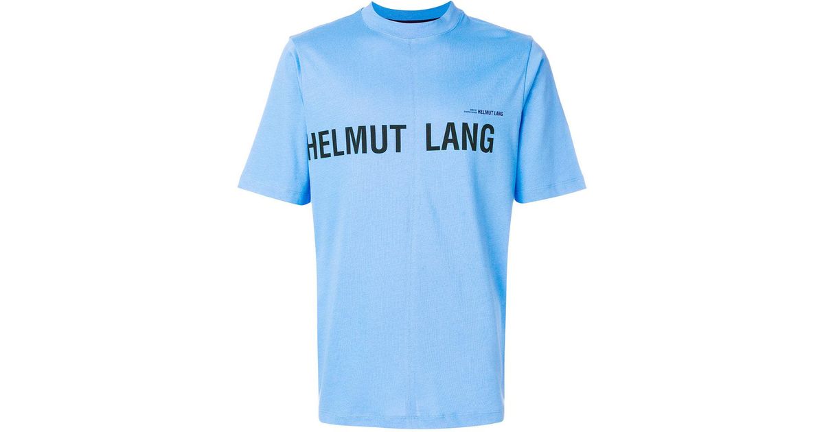 Helmut Lang Cotton Campaign Print Tee in Blue for Men - Lyst