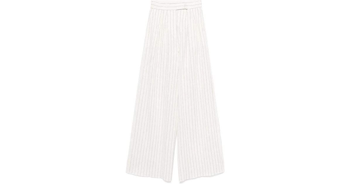 パンツ MAX MARA 'Clarion' pants White Max Mara Clarion Trousers in White | Lyst