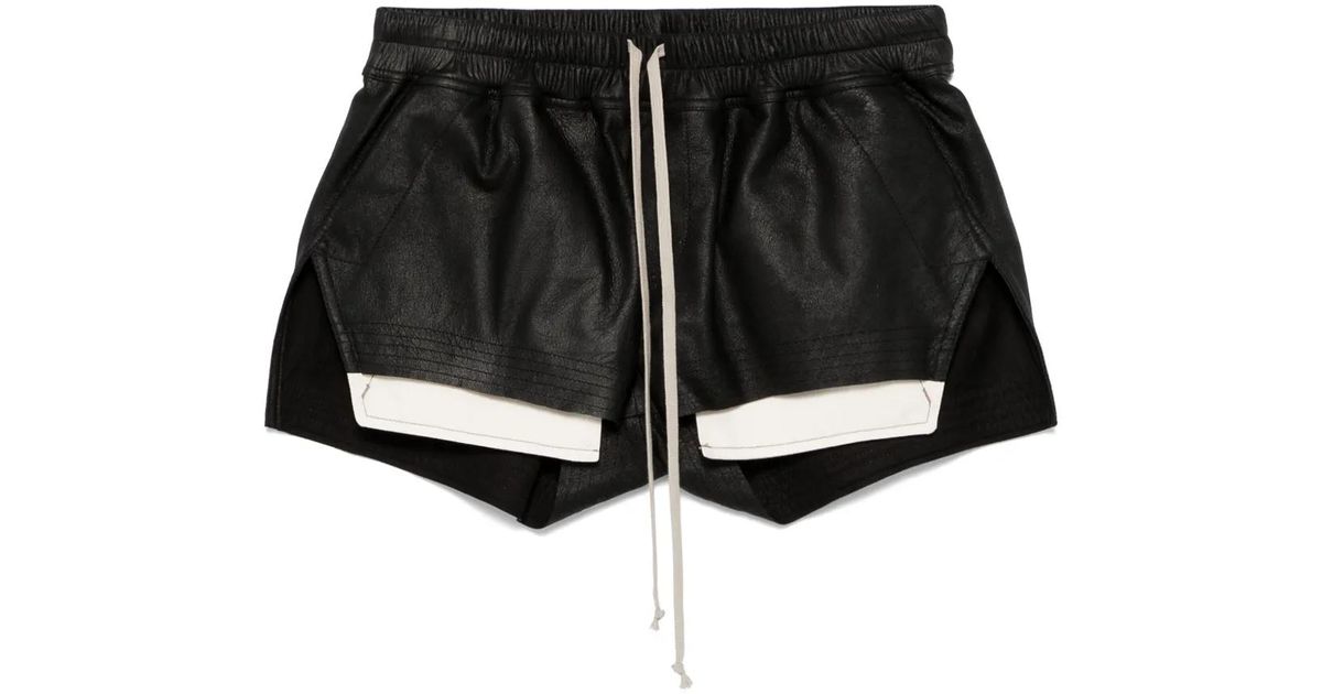 a様　Rick Owens FOG Boxers Black Shorts RICK OWENS Fog twill shorts | NET-A-PORTER