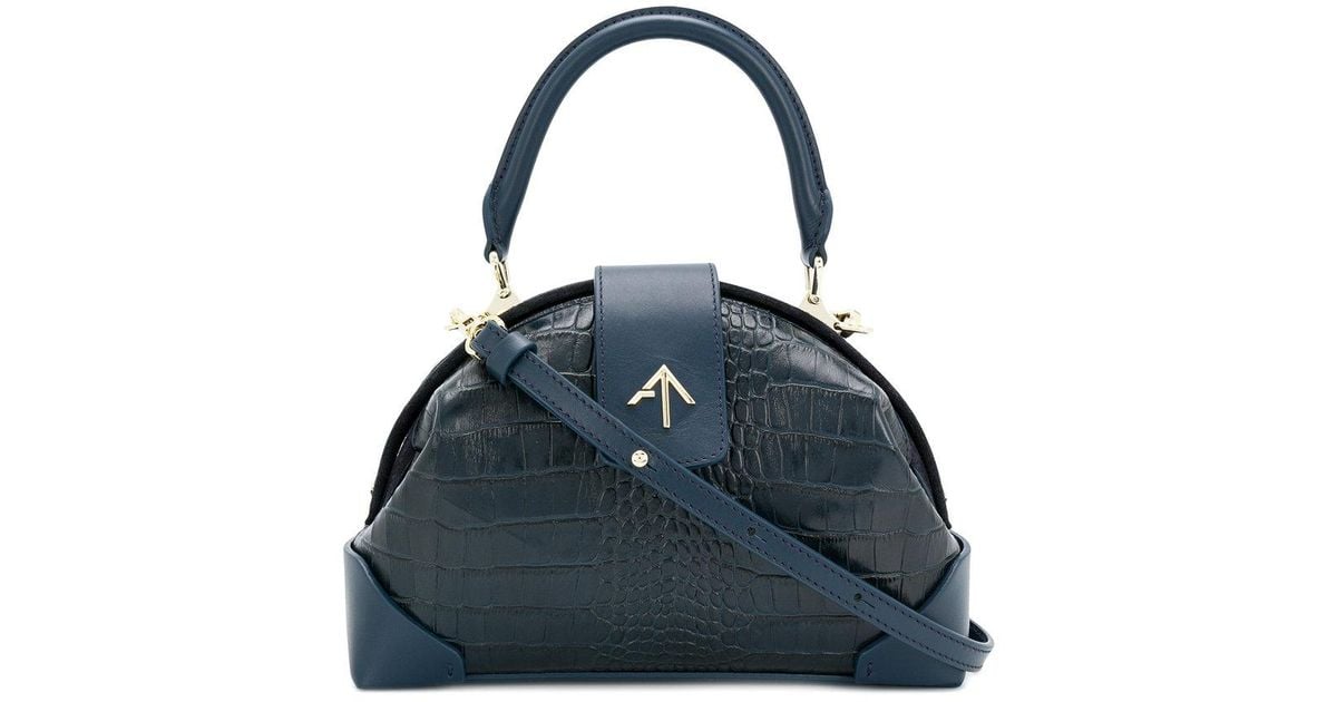 demi croc shoulder bag
