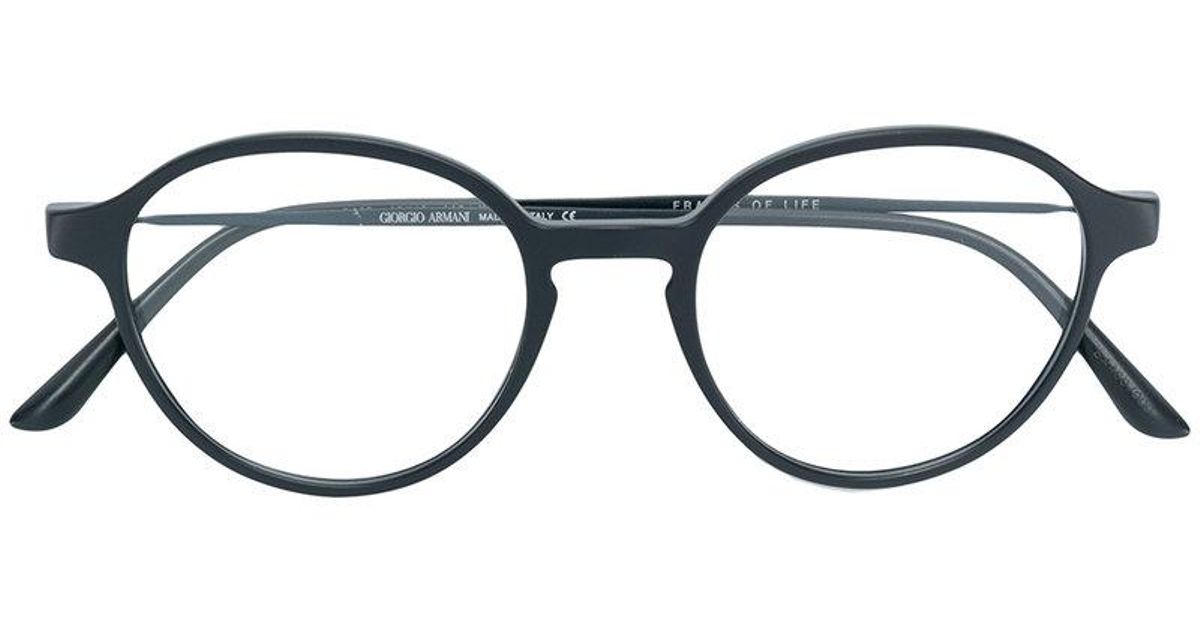 armani circle glasses