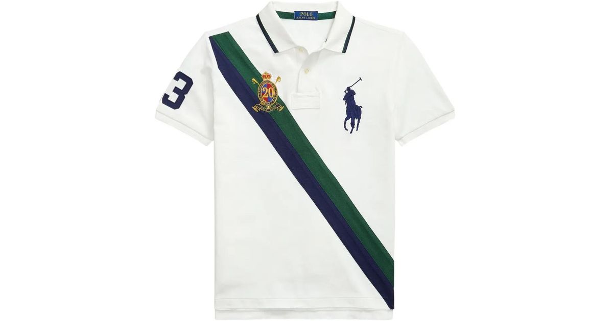 Polo Ralph Lauren Big Pony 20Th Anniversary Polo Shirt in White
