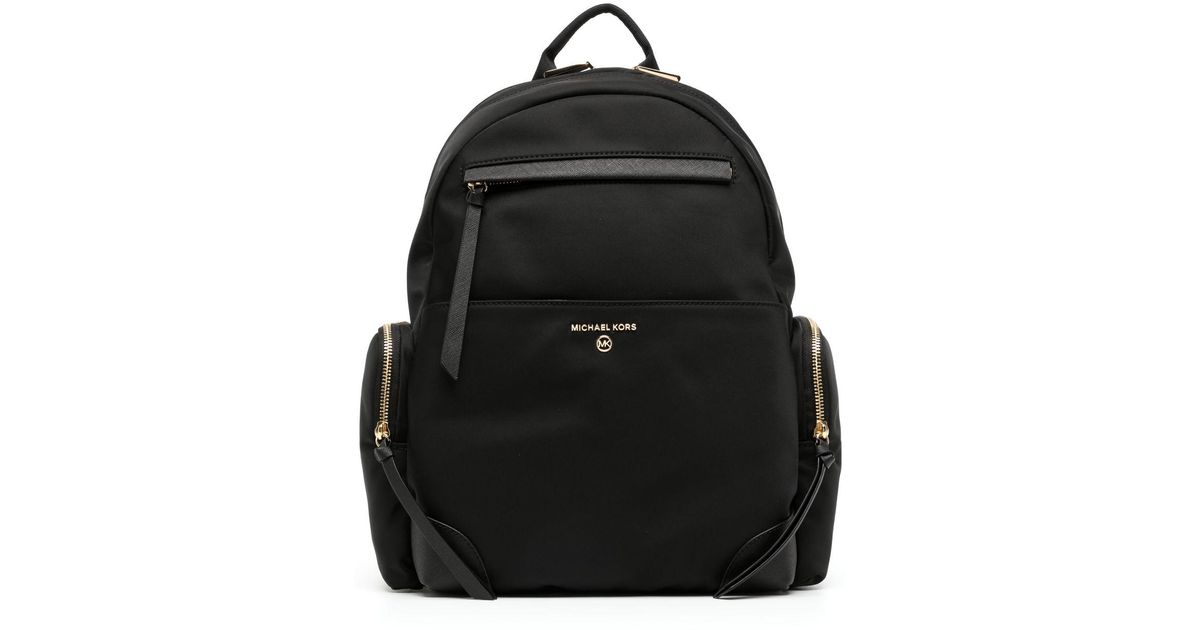 MICHAEL Michael Kors Prescott Logoplaque Backpack in Black Lyst