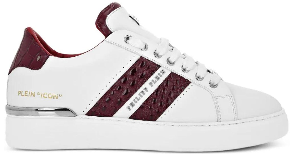 Philipp Plein レザースニーカー ホワイト | Lyst