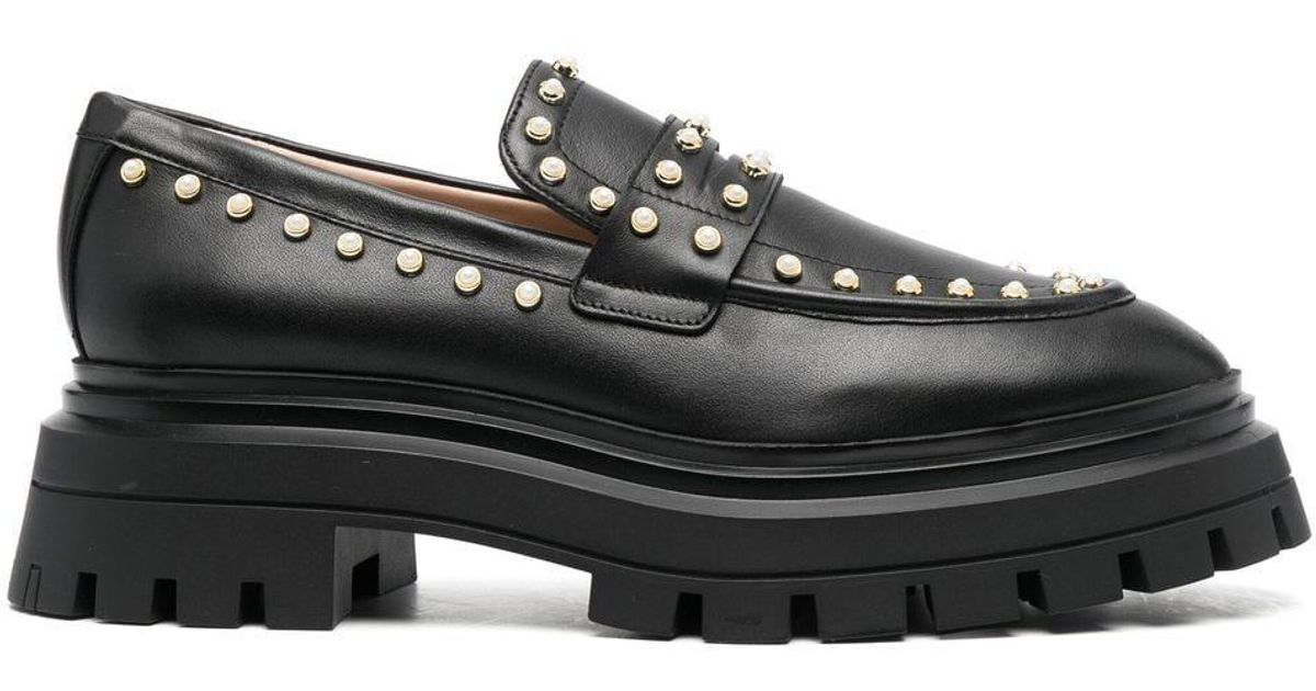 stuart weitzman platform loafers