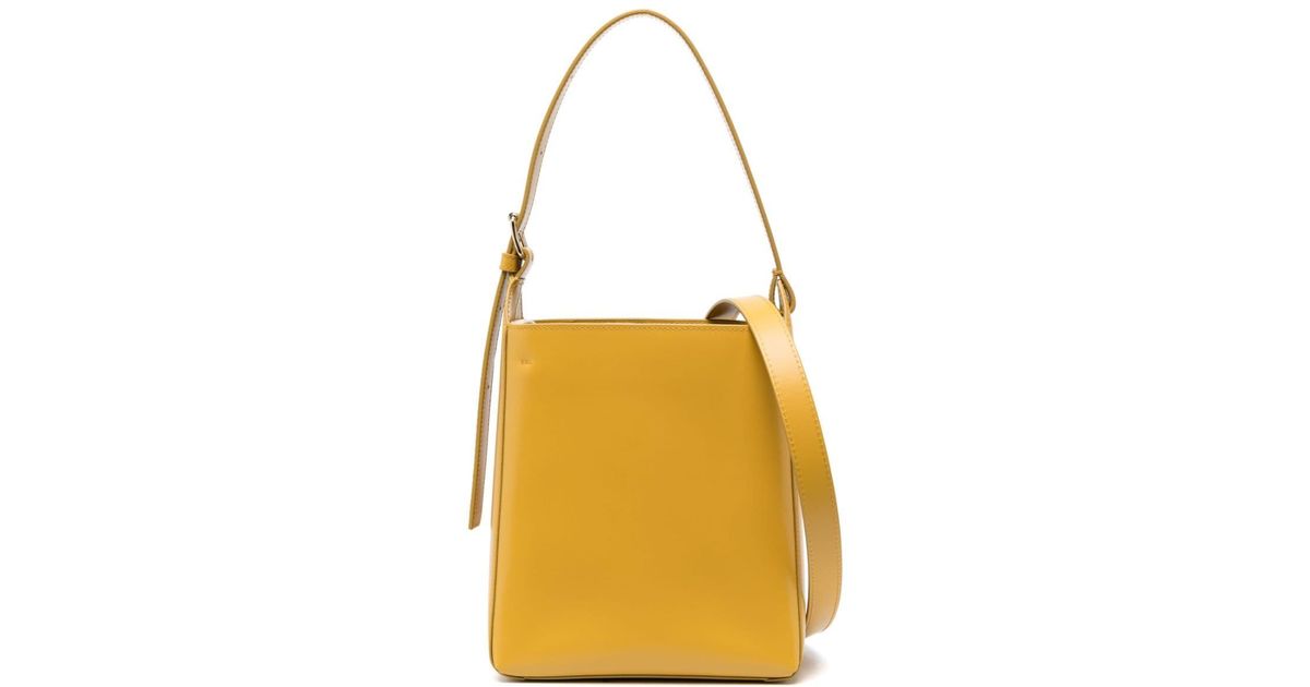 A.P.C. Small Virginie Leather Tote Bag in Yellow | Lyst