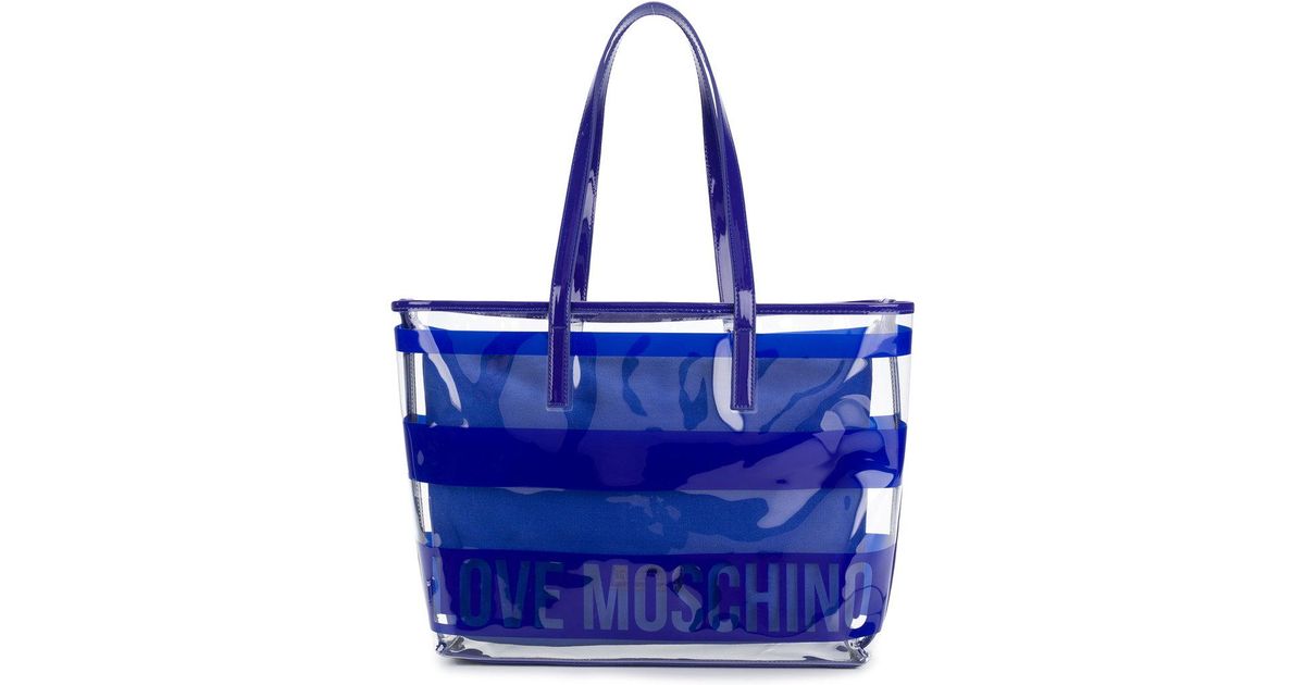 moschino clear tote