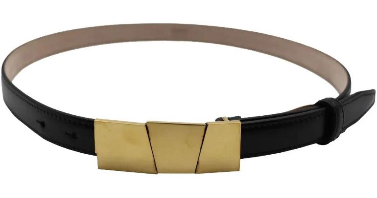 KHAITE Sculptural Axel Belt in Black | Lyst UK display picture 1