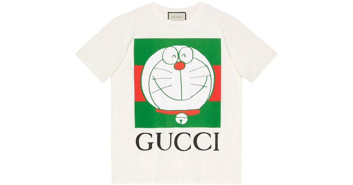 Gucci X Doraemon コットン ホワイト Tシャツ GUCCI Doraemon T-shirt white short sleeves Size M Japan Rare