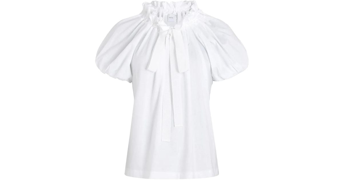 Patou ドローストリング Tシャツ ホワイト | Lyst