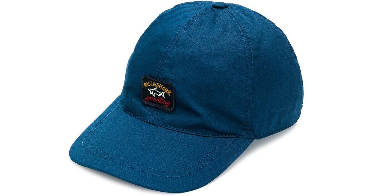 Paul & Shark Cotton Logo Patch Baseball Cap in Blue for Men - Lyst