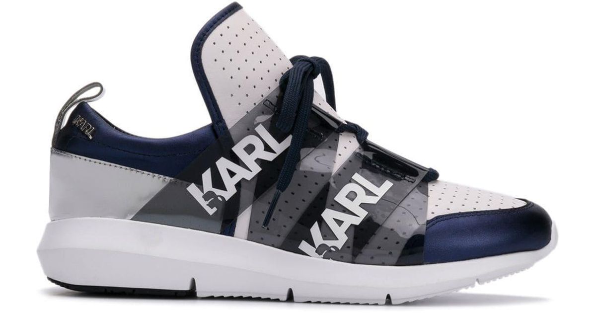 karl lagerfeld vitesse legere strap sneakers