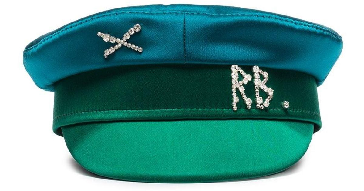 Ruslan Baginskiy Baker Logo Hat Embellished With Crystals