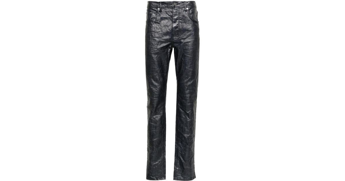 Purple Brand P001 Coated Skinny Jeans in Gray for Men