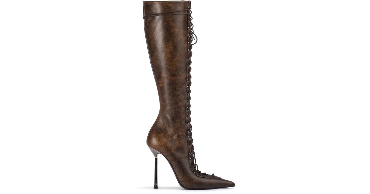 Le Silla 120Mm Colette Boots in Brown | Lyst
