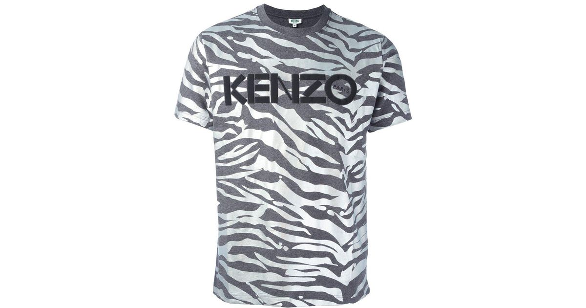 kenzo grey tiger t shirt
