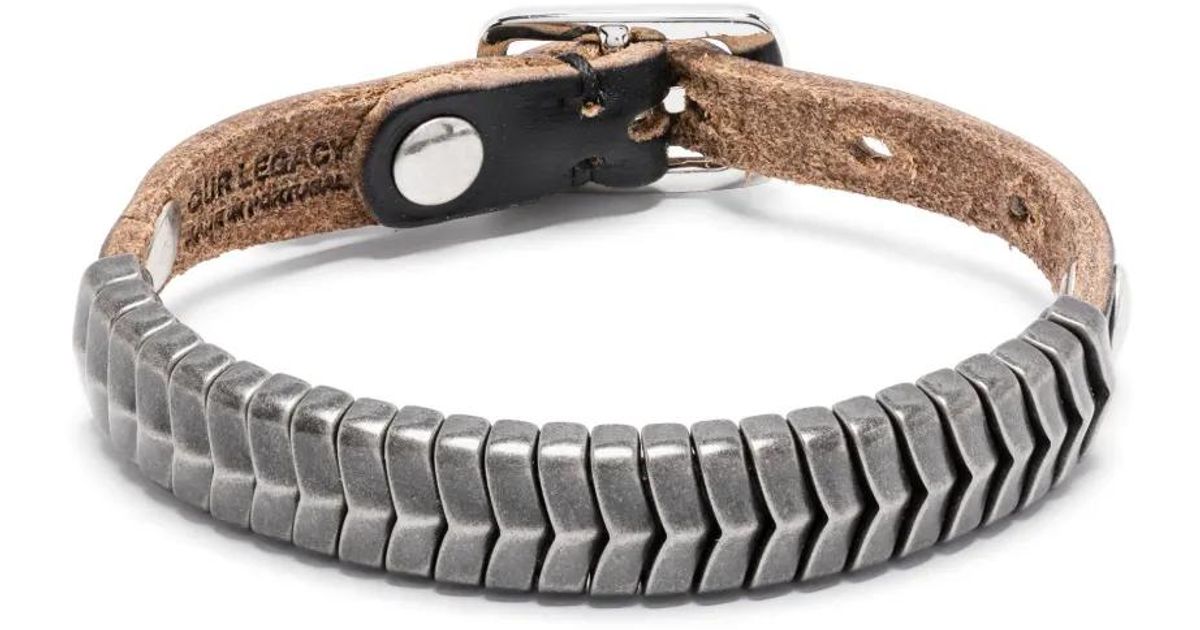 Our Legacy Spine Bracelet in White for Men | Lyst