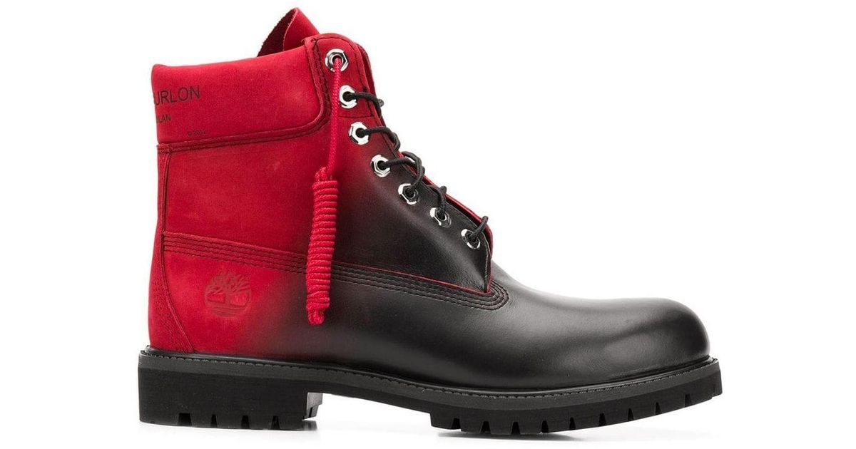timberland shoes red colour