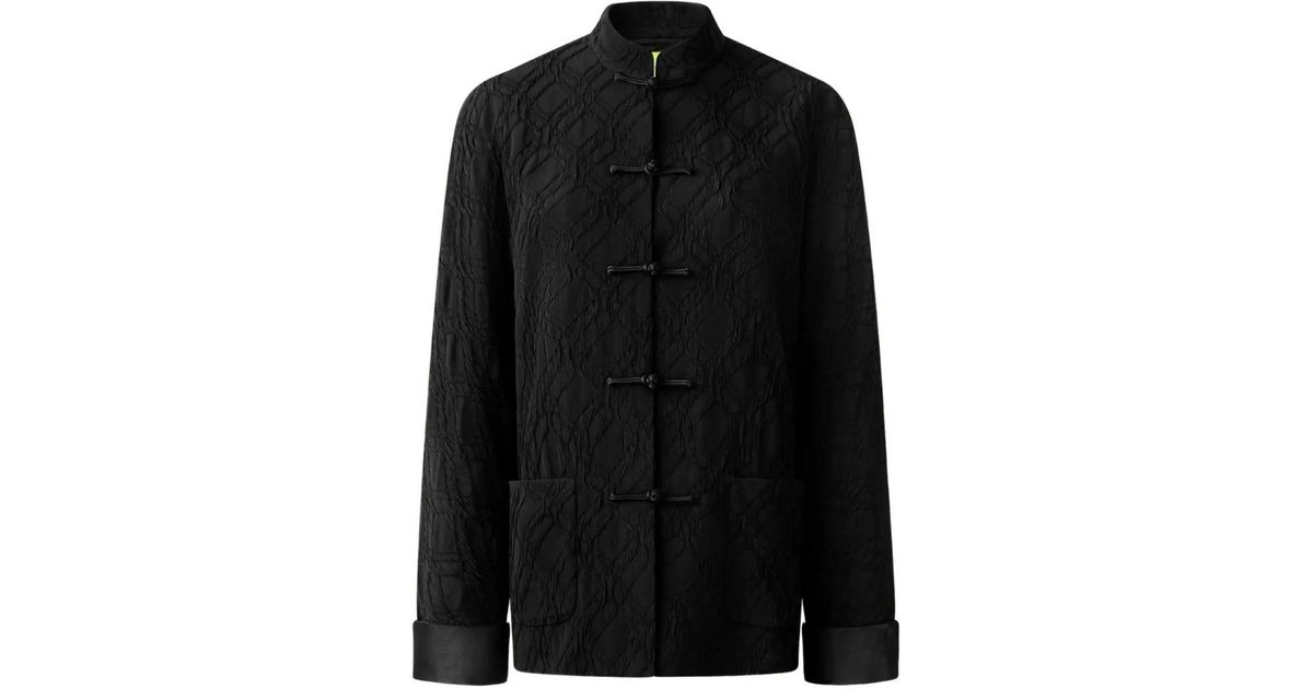 Tang Rio Ack Shanghai Tang Jacquard Tang Jacket in Black | Lyst UK