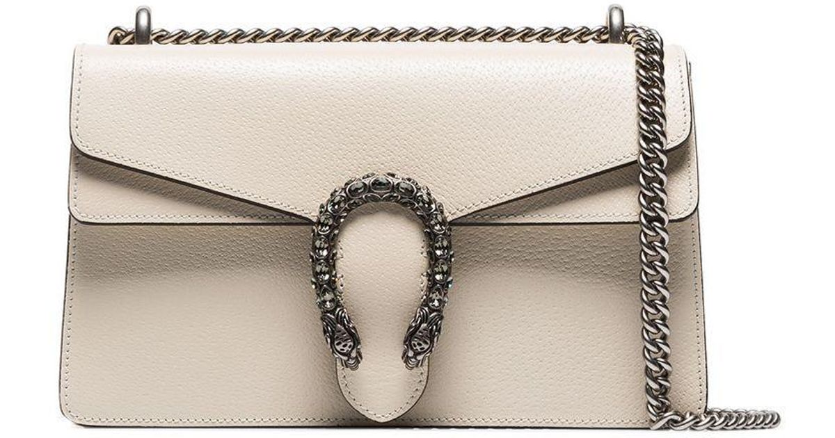 White Leather Dionysus Small Shoulder Bag
