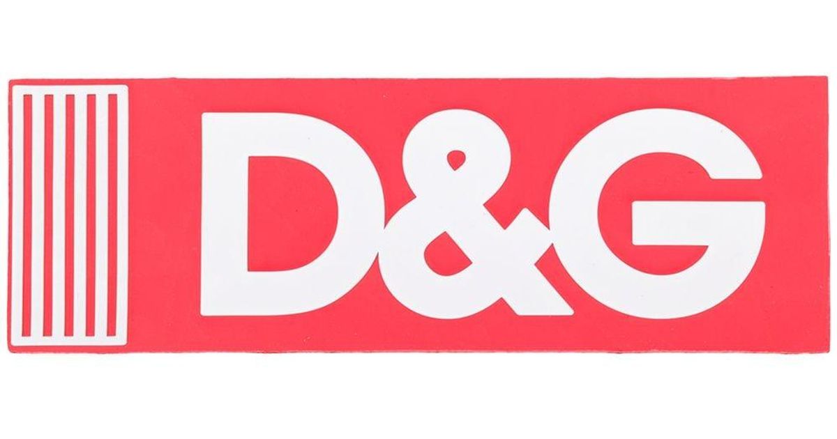 Dolce & Gabbana Logo Patch in Red - Lyst