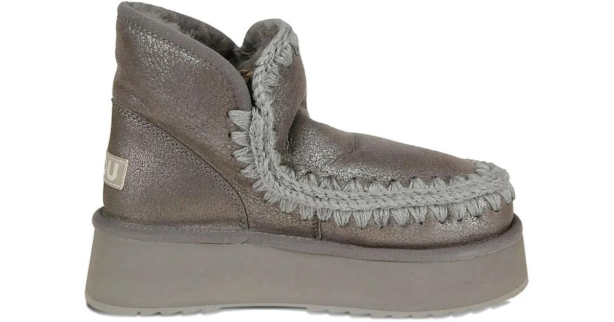 Mou Color Mou Boots in Gray | Lyst