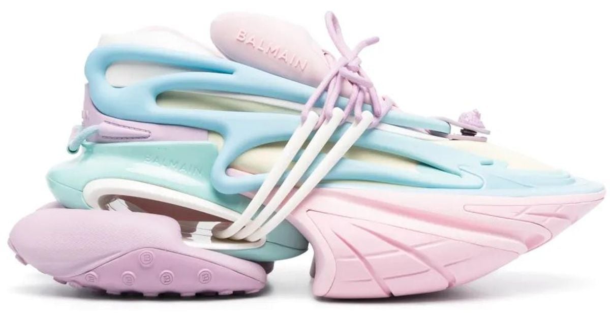 Balmain Unicorn Sneakers in Pink | Lyst Canada