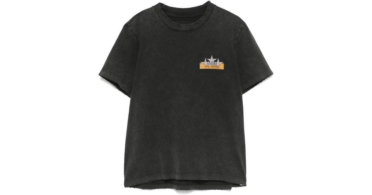 Amiri Vintage Crystal Star T-Shirt in Black | Lyst UK