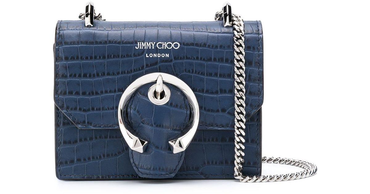 Jimmy Choo Leather Shadow Crossbody Bag - Blue Crossbody Bags, Handbags -  JIM364769
