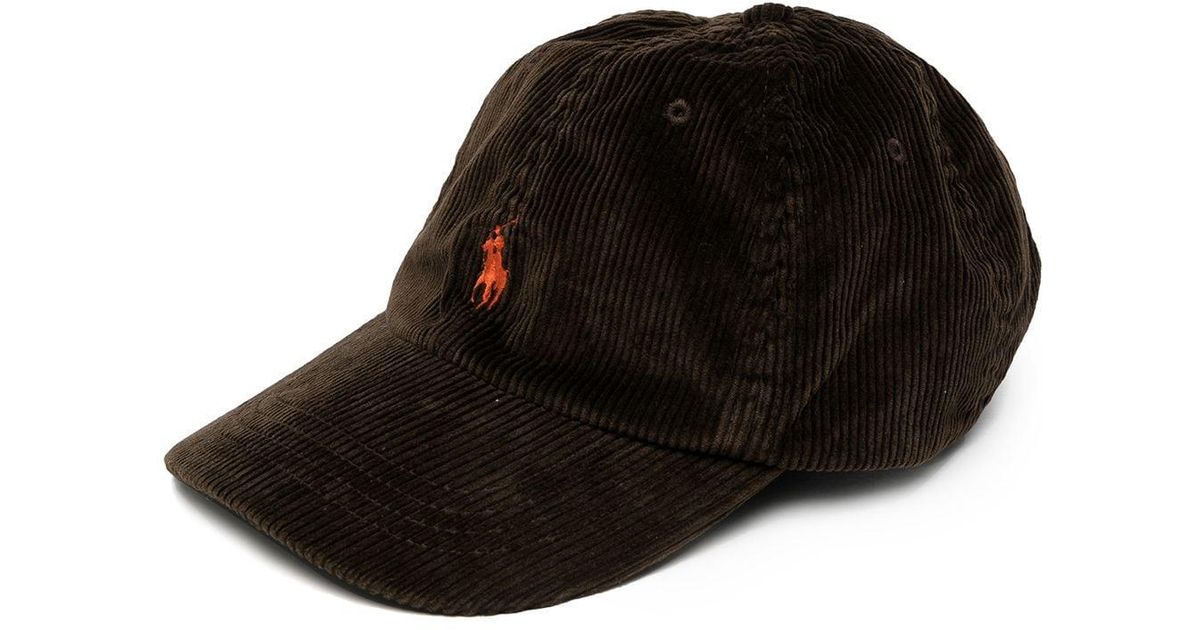 Polo Ralph Lauren Logo-embroidered Corduroy Cap in Brown for Men | Lyst  Canada