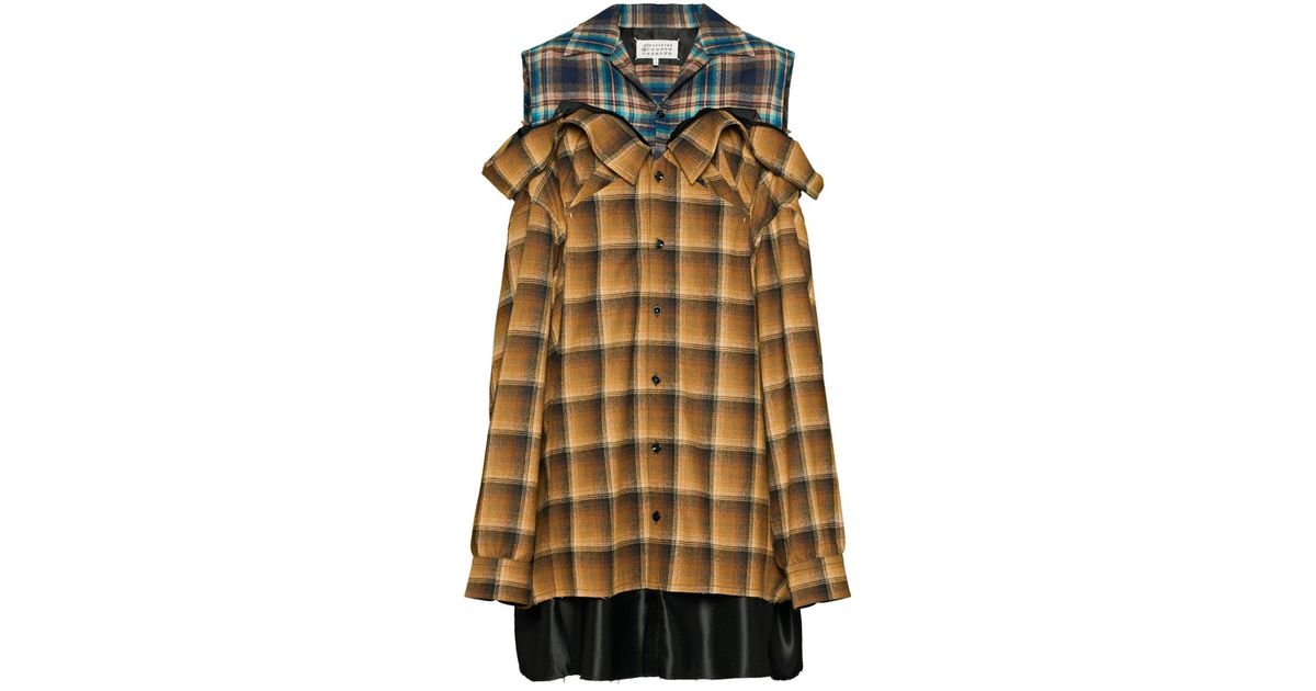 Maison Margiela Pendleton シャツドレス メタリック | Lyst