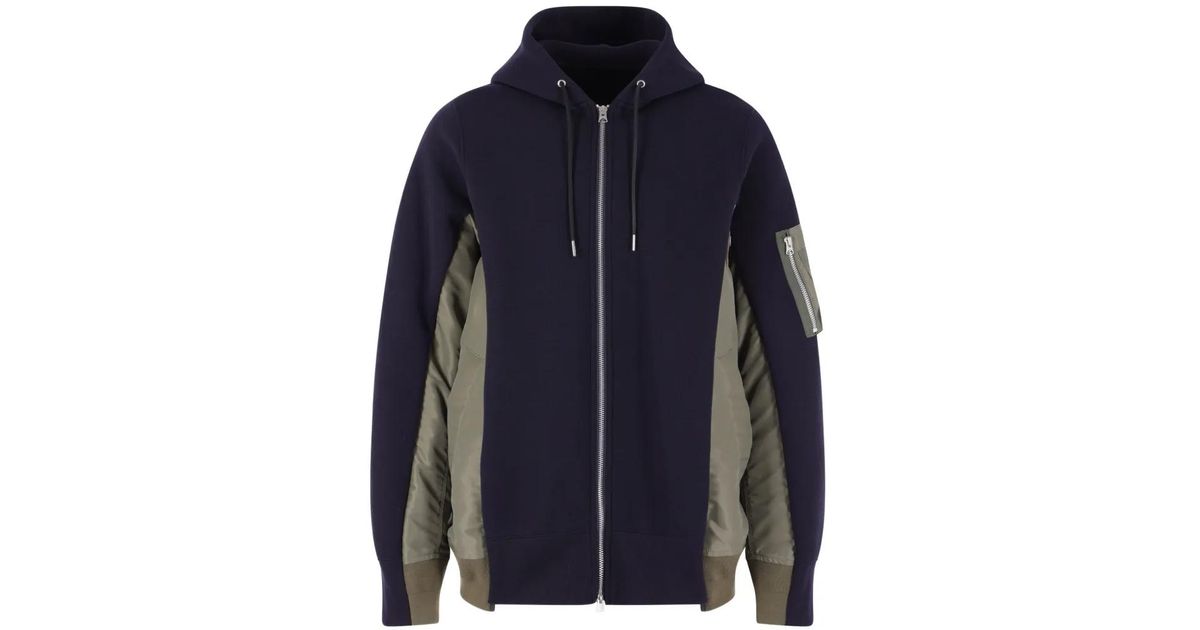 Sacai 23AW Sponge Sweat Hoodie サイズ1 ネイビー sacai サカイ