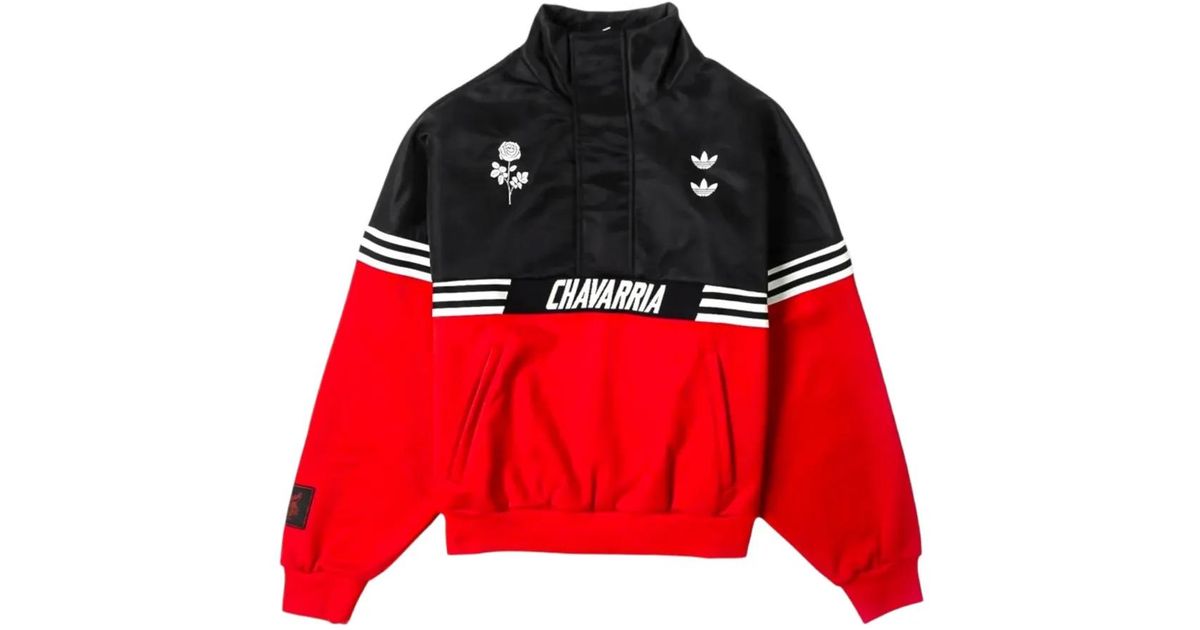 メンズ Willy Chavarria X Adidas ストライプ ジャケット レッド | Lyst