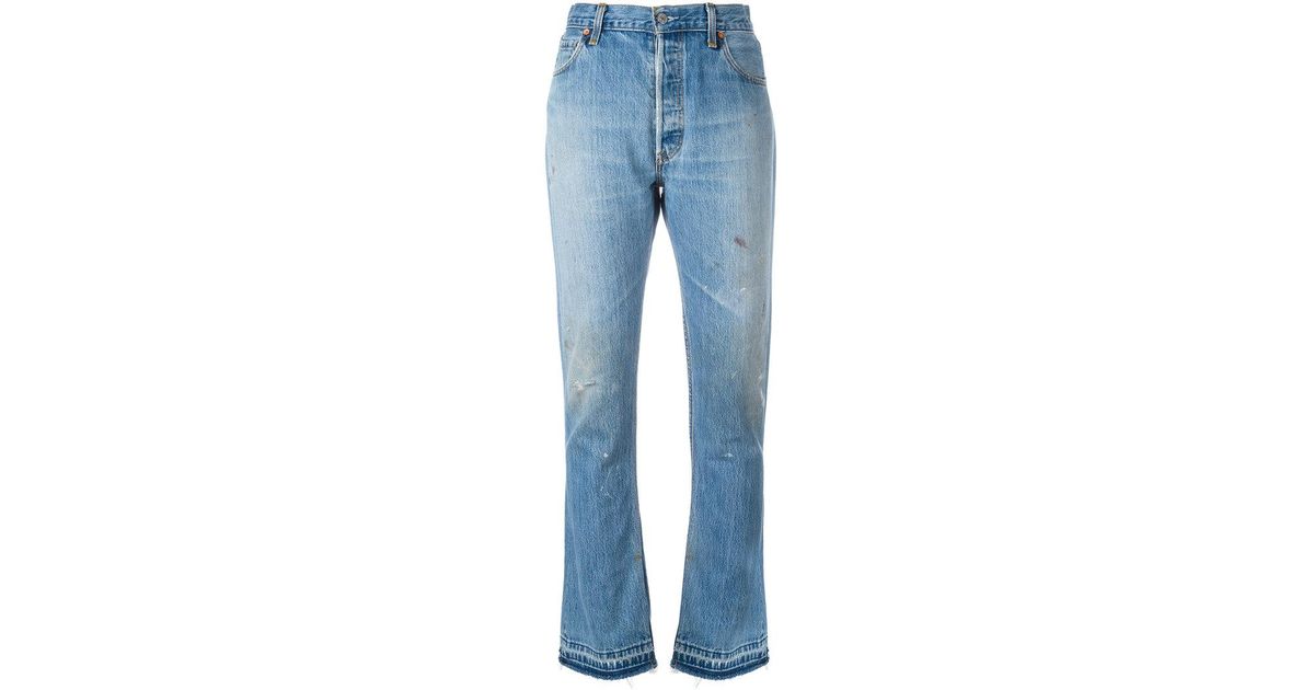 RE/DONE Elsa Bootcut Jeans in Blue