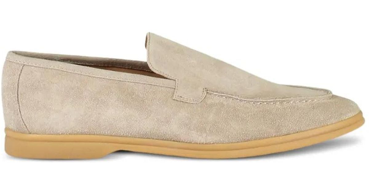 Eleventy Taupe Suede Men\'s Loafers Size 12 Wynn Slide - Taupe Suede (Men main image 4
