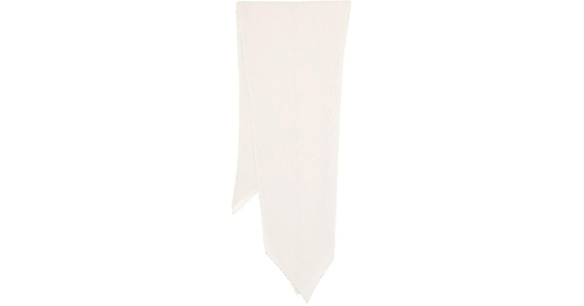 Pleats Please Issey Miyake Pleated Scarf ホワイト | Lyst