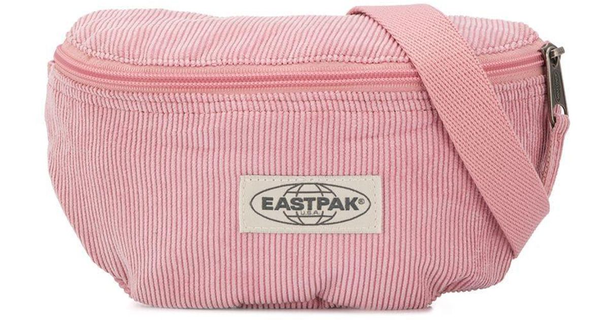 Eastpak Sac Banane En Velours Côtelé Rose | doublegain.hk