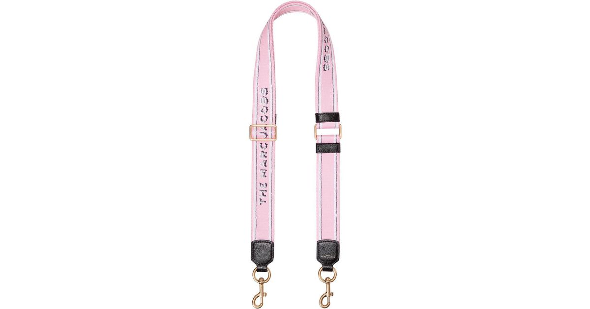 Marc Jacobs The Icing Thin Webbing Bag Strap in Pink | Lyst