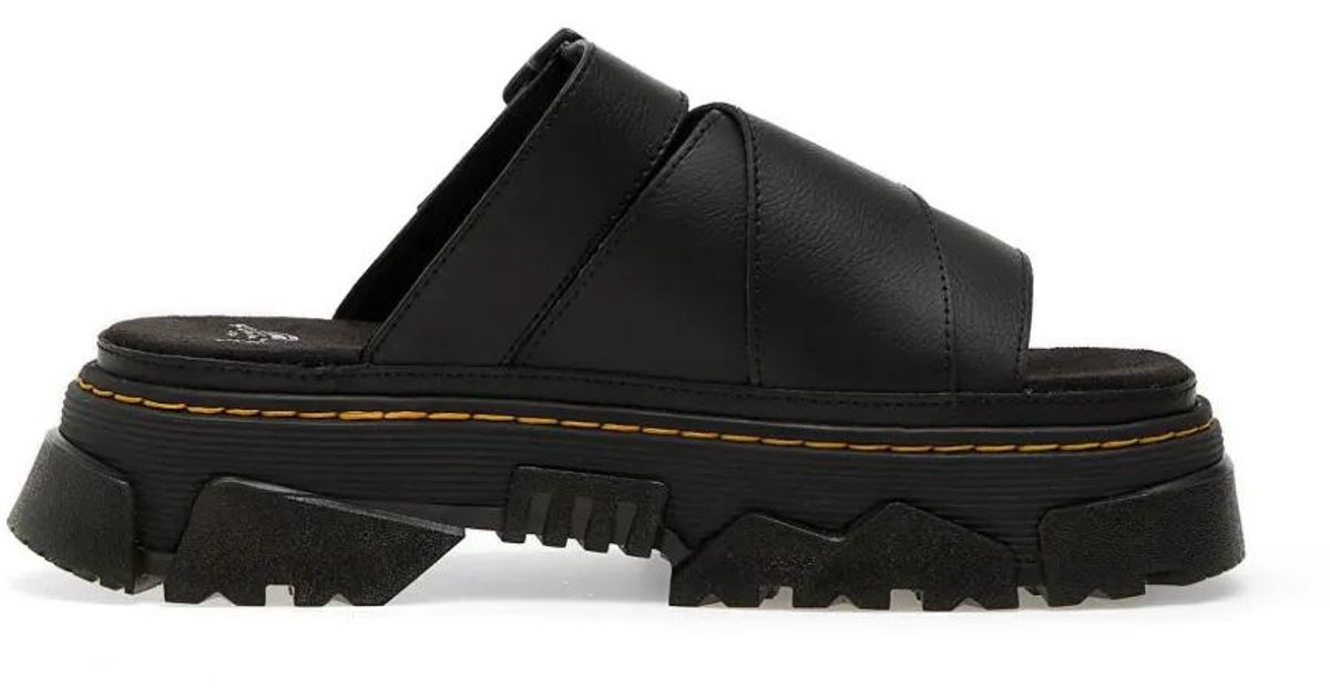 Dr. Martens Mattison 2 Platform Sandal – Soft Patent Leather With